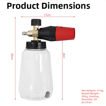 Augstas spiediena putas pistole ar sakausējuma galvu un sakausējuma rokturiem, spiediens 120 bar, izsmidzināšanas attālums 10 m, svars 0,4 kg