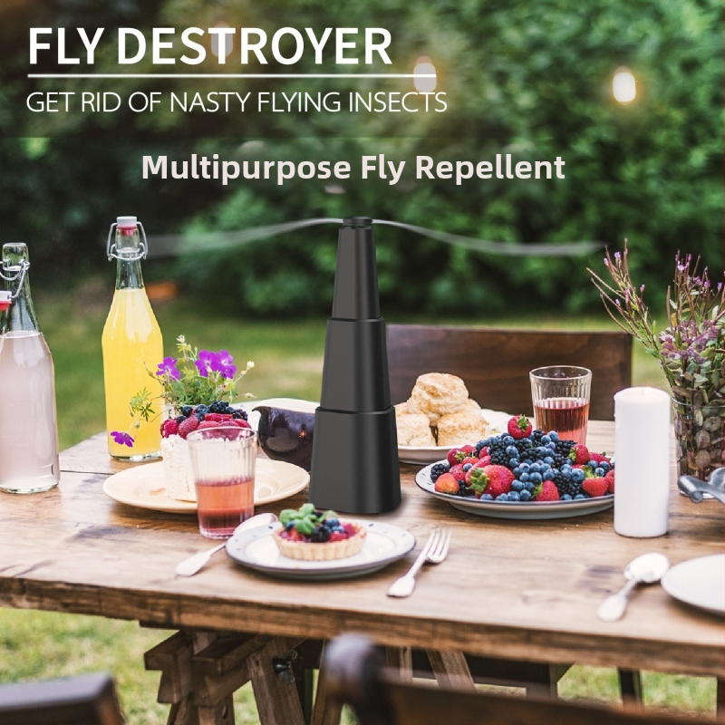 Uodų atbaidymo ventiliatorius, elektroninis vabzdžių atbaidymas, koloninės formos korpusas, 3V, įkrovimas nepalaikomas