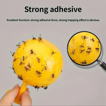 Παγίδα μύγας-μπάλα από PP υλικό για κολλώδεις μύγες φρούτων, μάρκα spdak, μη εισαγόμενη.