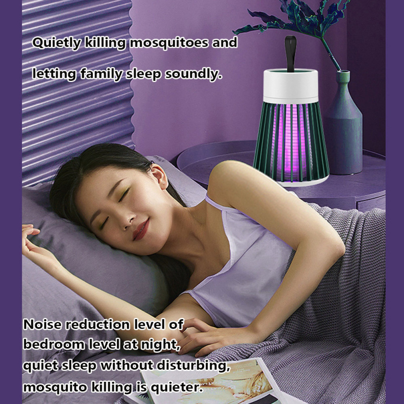 Λυχνία εξολόθρευσης κουνουπιών με ηλεκτροσόκ για εσωτερική/εξωτερική χρήση, USB φόρτιση, LED, κάλυψη 41–60㎡