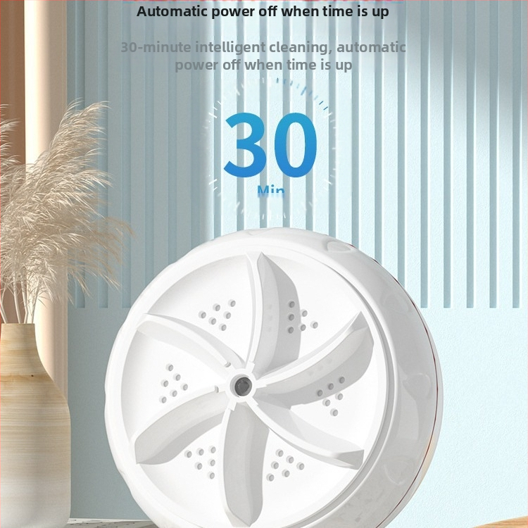 Мини кофа пералня за бельо и чорапи, напълно автоматична турбинна преносима машина за пране, USB захранване 5V, 30W, капацитет 901 ml