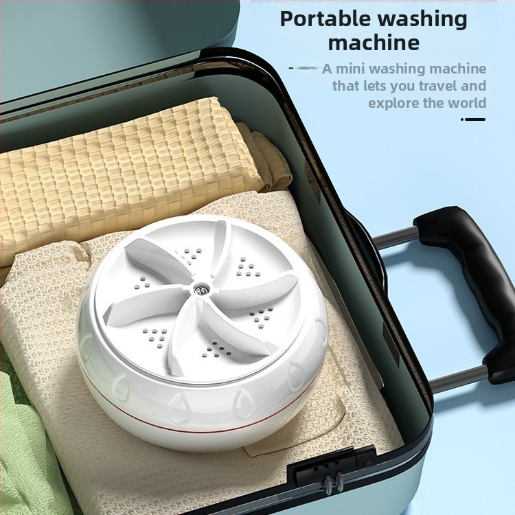 Мини кофа пералня за бельо и чорапи, напълно автоматична турбинна преносима машина за пране, USB захранване 5V, 30W, капацитет 901 ml