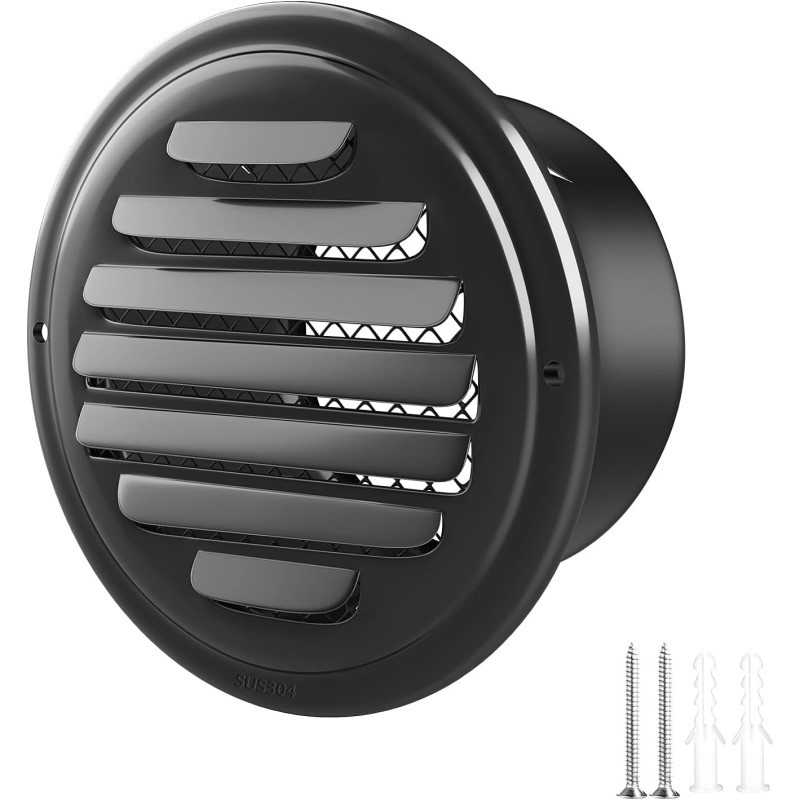 Εξωτερικός τοίχος κουζίνας εξαγωγής αερισμού, επίπεδη κεφαλή από ανοξείδωτο χάλυβα, διπλού τοιχώματος, εξωτερική έξοδος αέρα, ανοξείδωτος χάλυβας 304/201