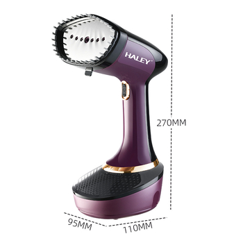 HALEY hordozható kézi textilgőző – 1500W, AC, >240V, tartály <0,8 L, mechanikus üzemmód