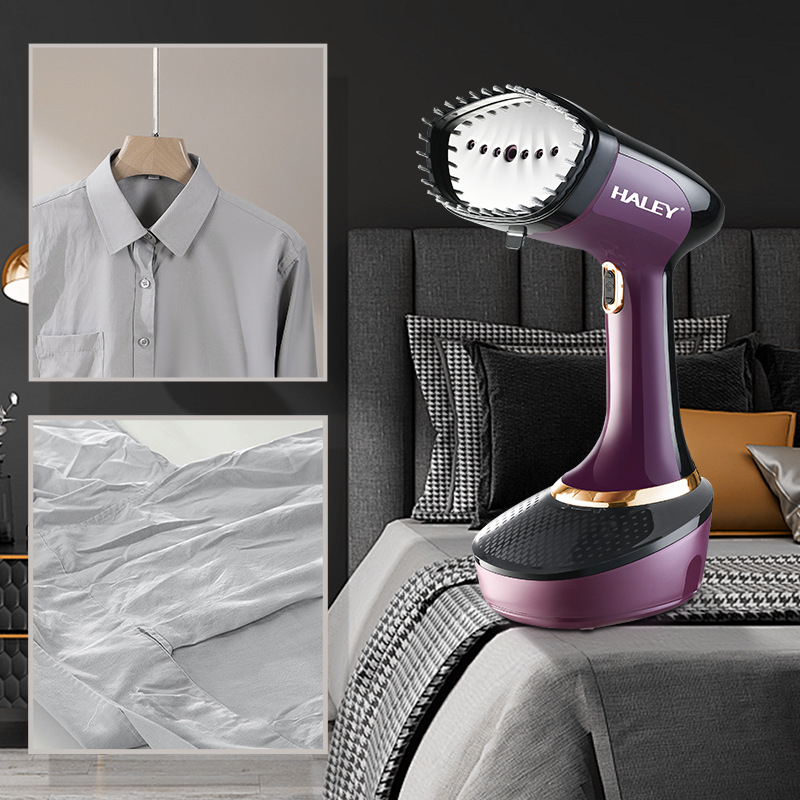HALEY portatīvais rokas drēbju tvaika gludināmais aparāts – 1500W, AC barošana, >240V, tvertnes tilpums <0,8 L, mehāniskais režīms