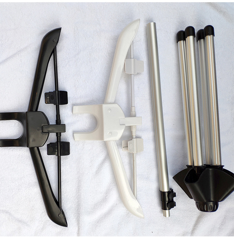 Drēbes gludināšanas statīvs ar četrkāju pamatu, trīsdaļīgs komplekts ar alumīnija teleskopisko stieni, gludināšanas dēļa teleskopiskais stienis