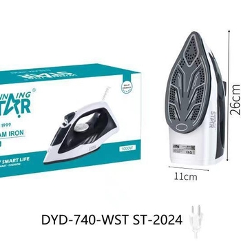 WINNING STAR ST-2024 Rokas pārvietojamais tvaika gludināmais aparāts drēbēm, 110V, 1100–1300 W, 50/60 Hz