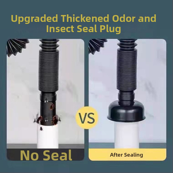 ABS εξαρτήματα αποχέτευσης νεροχύτη με S-μορφή, τύπος έλξης, ηλεκτροπλατιζόμενος διπλής κατεύθυνσης σχεδιασμός, προσαρμοσμένη επεξεργασία