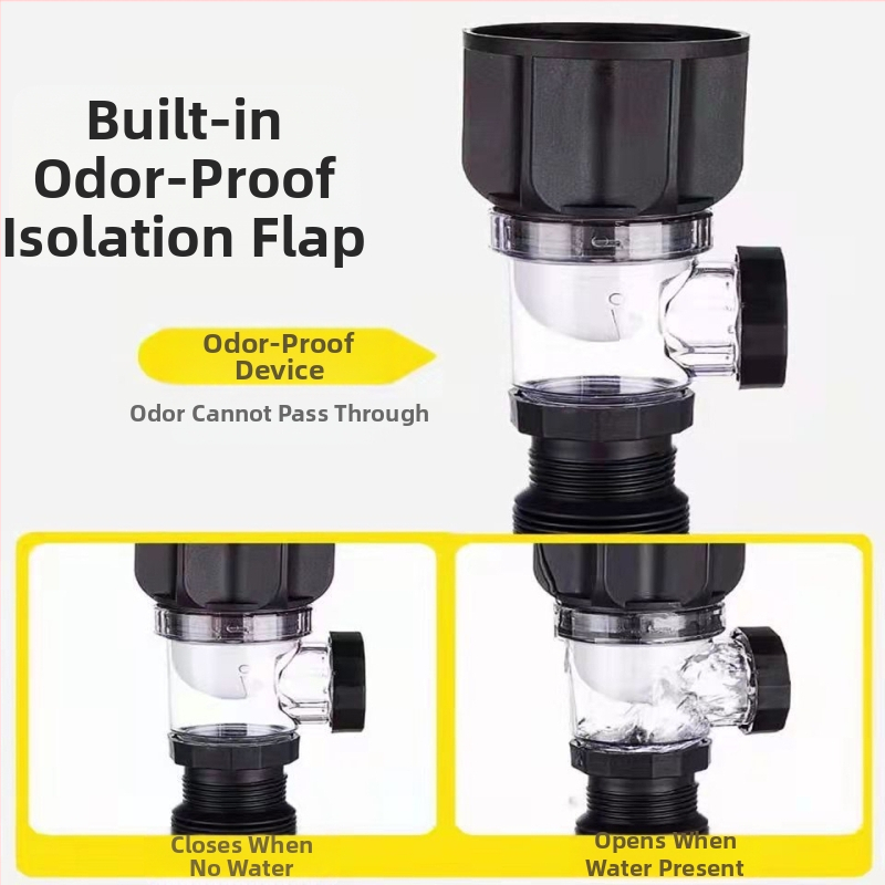 ABS дренаж за мивка, S-образна форма, издърпващ тип, електроплакиран двупосочен дизайн, персонализирана обработка