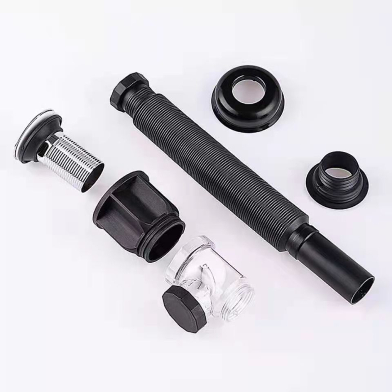 ABS εξαρτήματα αποχέτευσης νεροχύτη με S-μορφή, τύπος έλξης, ηλεκτροπλατιζόμενος διπλής κατεύθυνσης σχεδιασμός, προσαρμοσμένη επεξεργασία