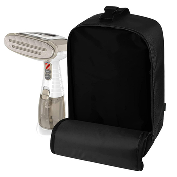 Kézitáskás utazási tároló táska hordozható párás vasalóhoz — poliészter, többfunkciós szervező utazáshoz, smink, asztali és nappali tárolására (modell: Black Steam Engine Storage Bag)