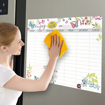 Μαγνητική πινακίδα μηνυμάτων ψυγείου με εβδομαδιαίο σχέδιο | Υλικό: Καουτσούκ, Μάρκα: Five Clouds, Στυλ: Απλό, Διαθέσιμη προσαρμογή