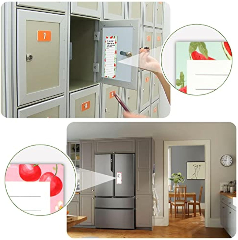 Μαγνητικό σημειωματάριο φρούτων για ψυγείο, μαλακός μαγνήτης, στυλ φρούτων