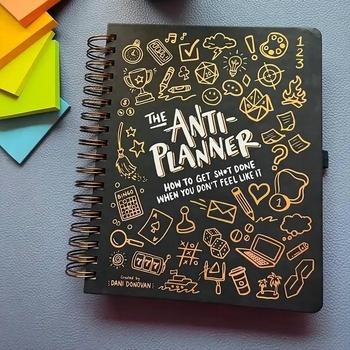 Бележник Unpretentious — корица The ant-planner notepad; съдържание: сурова дървесна пулпа; тегло на хартия: други тегла; стил: бизнес офис