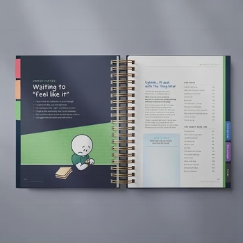 Бележник Unpretentious — корица The ant-planner notepad; съдържание: сурова дървесна пулпа; тегло на хартия: други тегла; стил: бизнес офис