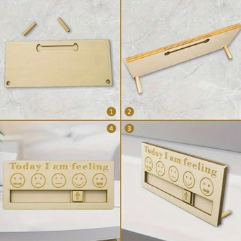 Ξύλινο διακοσμητικό επιτραπέζιο για προσωπική έκφραση – χαριτωμένο σχέδιο, κατάλληλο δώρο για γενέθλια ή εγκαινιάσεις σπιτιού