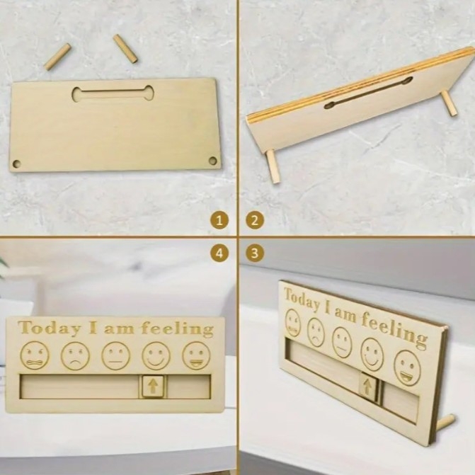 Fából készült asztali dekoráció személyes kifejezésre – aranyos dizájn, ajándék születésnapra vagy új otthonba költözéshez