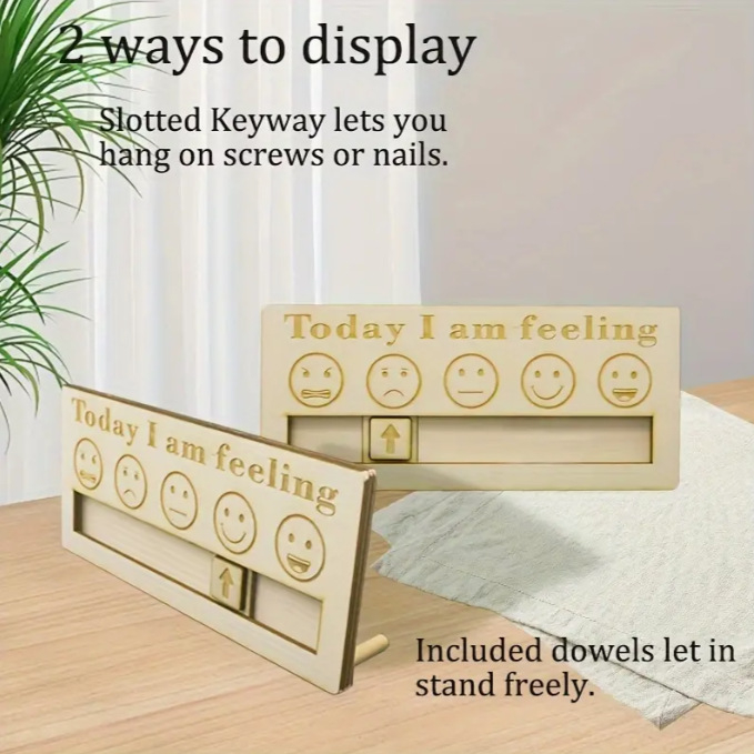 Fából készült asztali dekoráció személyes kifejezésre – aranyos dizájn, ajándék születésnapra vagy új otthonba költözéshez