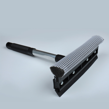 Αποσπώμενο διπλής όψεως καθαριστικό τζαμιών με μακριά λαβή, πλαστικό σώμα