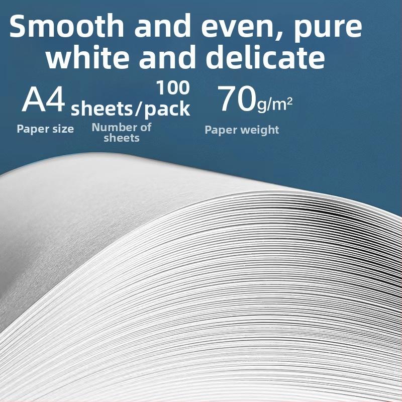 Копирна хартия Deli ZQ1001, 70 g/m², 100 листа в пакет, съвместима с лазерен принтер