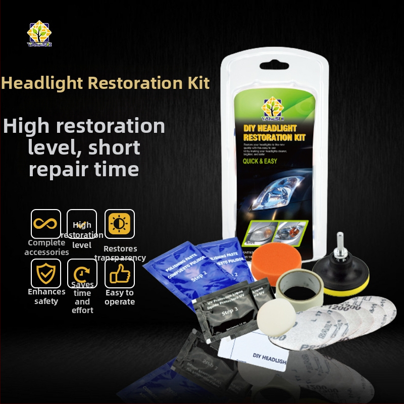 Automobilu lukturu pulēšanas un remonta komplekts, modelis YH001DDA1, pielāgota apstrāde pieejama, izcelsme Šanhaja