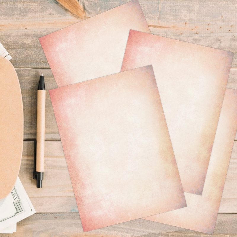 Kancelārijas papīra komplekts, 60 tukšu lapu, divpusējs, rakstīšanai un DIY dienasgrāmatai, retro dekora papīrs (60 tukšu lapu; divpusējs; rakstīšanai; DIY dienasgrāmatai; retro dekora stils)