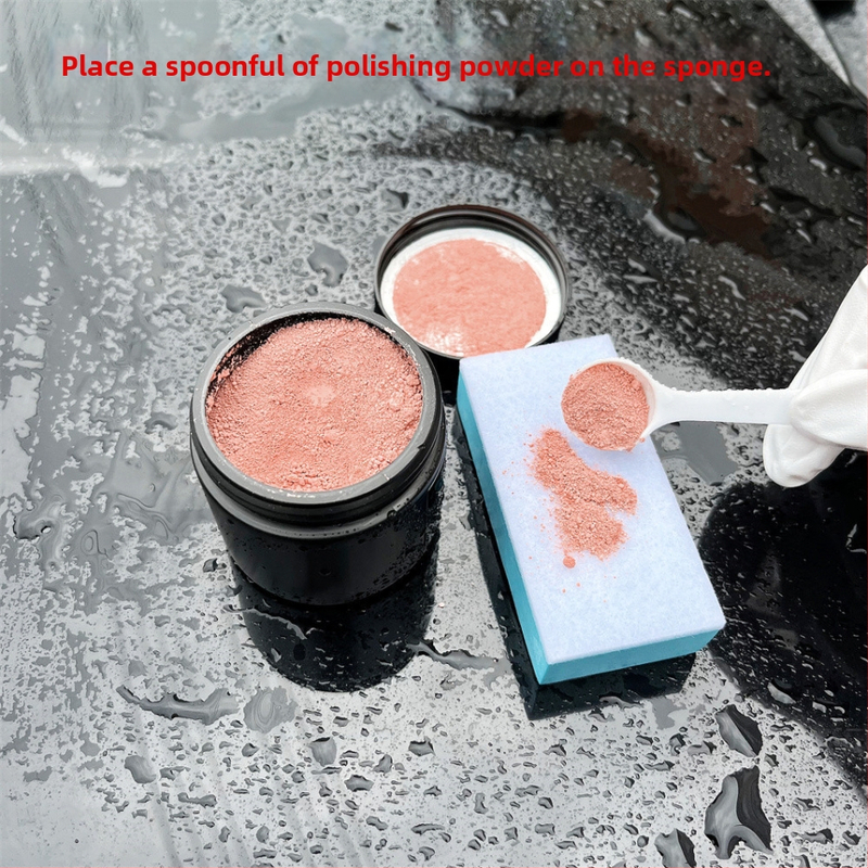 Qinfufu прах за премахване на омазнен филм от предното стъкло на автомобила – оксидативна формула, персонализирана обработка, 3 години трайност