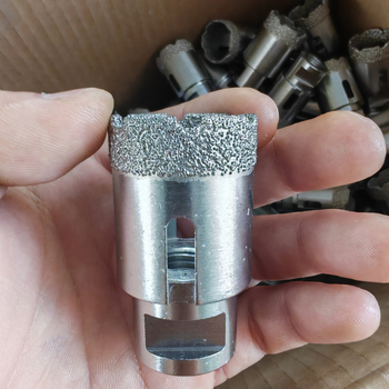 M14 Brazed Diamond Hole Saw за мрамор, гранит, порцелан, каменни плочи и керамика — сухо пробиване