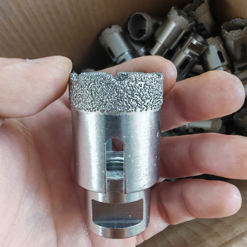 M14 Brazed Diamond Hole Saw за мрамор, гранит, порцелан, каменни плочи и керамика — сухо пробиване