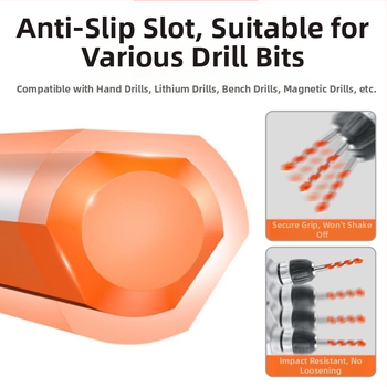 Алуминиев триъгълен бур за плочки и бетон – за пробиване на стъкло и цимент, съвместим с безжична бормашина