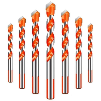 Алуминиев триъгълен бур за плочки и бетон – за пробиване на стъкло и цимент, съвместим с безжична бормашина