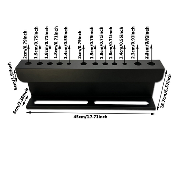 Διάταξη για βούρτσες αυτοκινήτου - 2-σε-1 βάση για σπρέι και βούρτσες, χάλυβας άνθρακα, βιδωτή εγκατάσταση, δημιουργικός σχεδιασμός