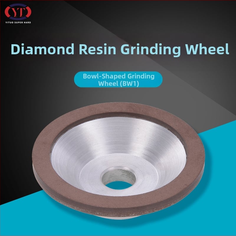 Диамантена шайба за шлайфане, смолно свързана, чашообразна форма, за нефритен камък и сплав от волфрамова стомана, синтерована, цилиндричност по избор.