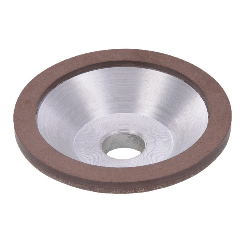 Диамантена шайба за шлайфане, смолно свързана, чашообразна форма, за нефритен камък и сплав от волфрамова стомана, синтерована, цилиндричност по избор.