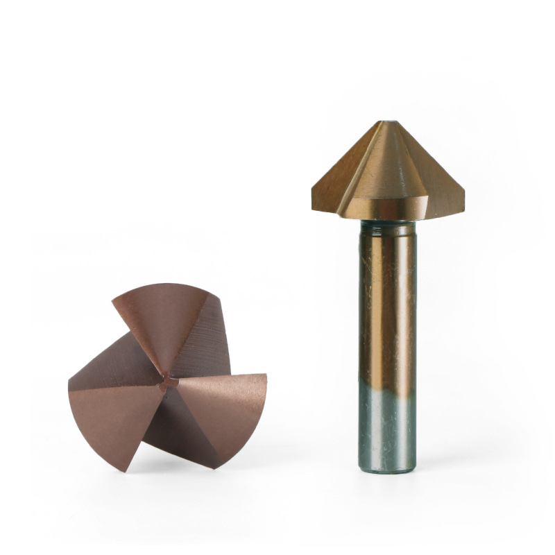 Три-лезвий инструмент за фаска и burr — кобалтово съдържаща високоскоростна стомана, 90° фаска, Yao Ao