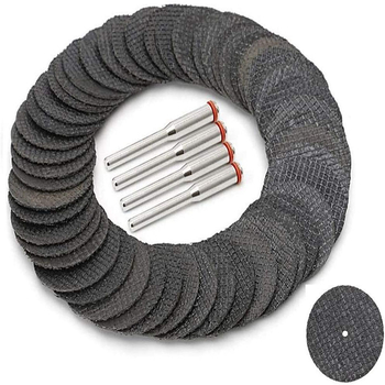 Дискове за рязане на смола, комплект от 54 части с мрежести дискове и 3,0 мм пръчка, Tiande, електрически аксесоари