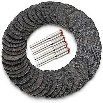 Дискове за рязане на смола, комплект от 54 части с мрежести дискове и 3,0 мм пръчка, Tiande, електрически аксесоари