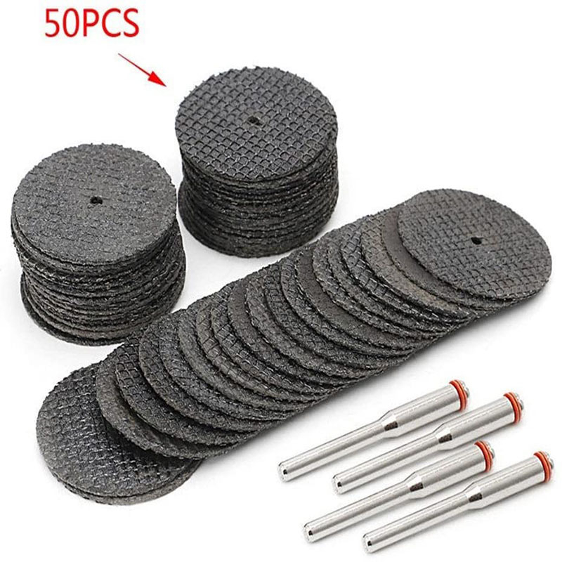 Дискове за рязане на смола, комплект от 54 части с мрежести дискове и 3,0 мм пръчка, Tiande, електрически аксесоари