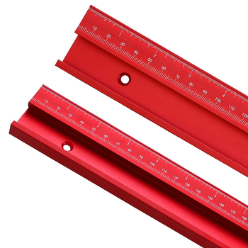 RUITOOL οδηγός ράγας από αλουμίνιο με κλίμακα για ξυλουργική, Τύπος 45, κράμα 6061, βάρος 0,2–0,48 kg, σετ 1 τεμάχιο