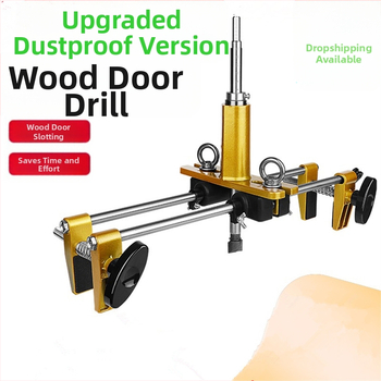 Li Jia Craftsman – комплект за пробиване на дупки в дървена врата за монтаж на ключалка, серия Wooden door punching; диаметър на резача 30 мм; дължина на режещия нож 80 мм; диаметър на дръжката 5 мм