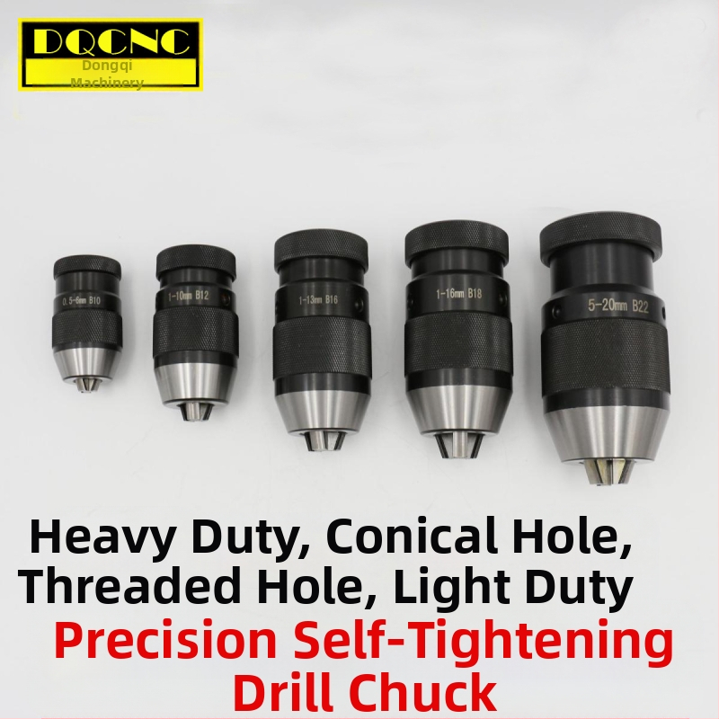 Самозатягащ патронник за фрезов стан и настолна бормашина, модел 1-16B16, диапазон захвата 1-13/1-16, въглеродна стомана, стандартен конус, точност 0.006