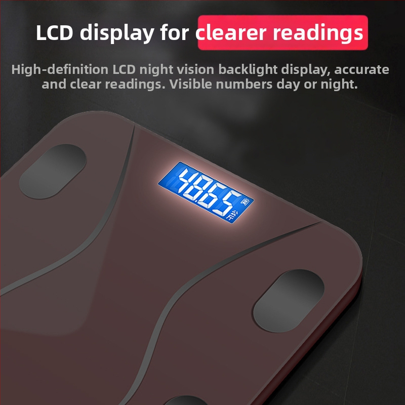 KAISO elektroninis kūno svorių matuoklis su Bluetooth ir programėle, išmanus namų kūno svorio matuoklis, matuoja svorį, riebalus, kalorijas ir drėgmę, maksimalus svoris 180 kg