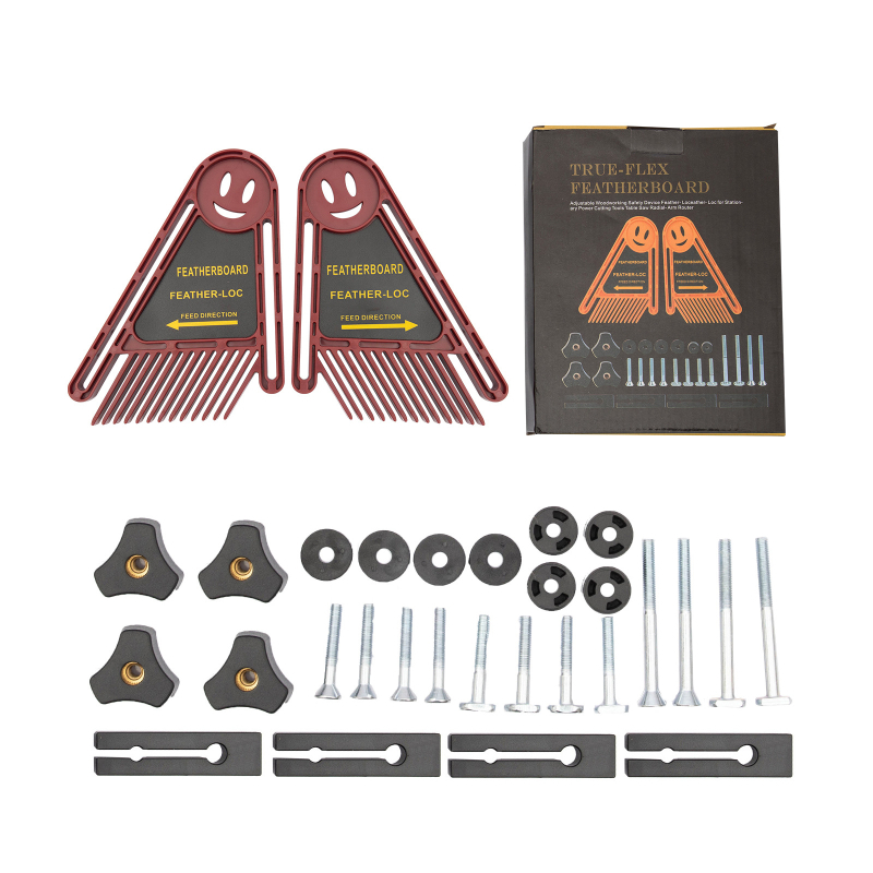 Featherboard за дървообработване – комплект за електрически циркуляр, таблична пила и ленточна пила; Tepla инженерни материали, 0.63 kg, за домашна употреба