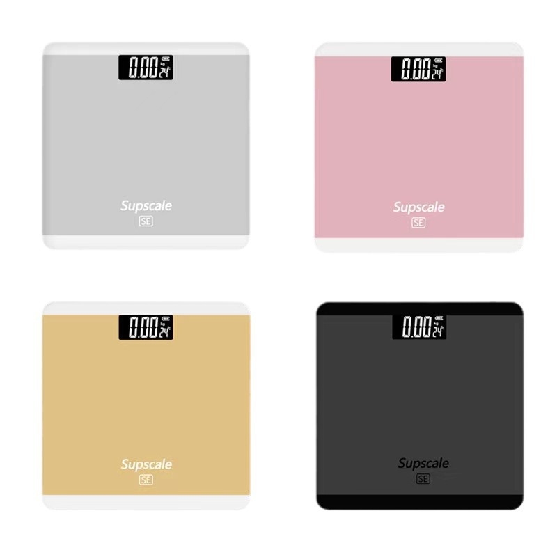 Elektroninės svėrimo svarstyklės svoriui matuoti, japonų stilius, paprastas dizainas (Maksimali apkrova: 180 kg; Maitinimas: baterija su USB įkrovimu; Funkcija: svorio matavimas)