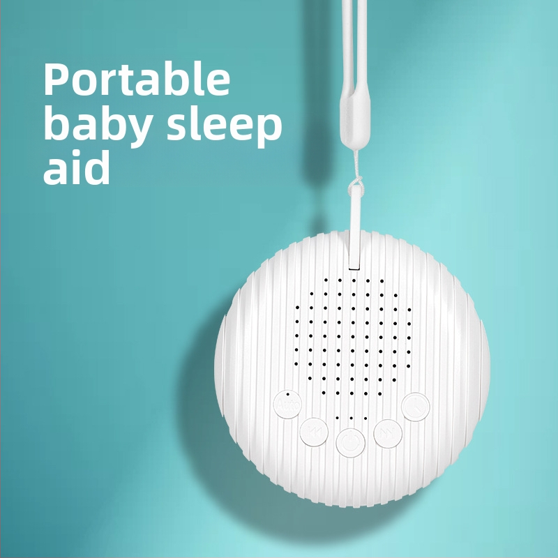 Stroj za bijeli šum za dijete – stolni uređaj s tajmerom i glazbenim funkcijama, ugrađena baterija, trajanje preko 12 sati