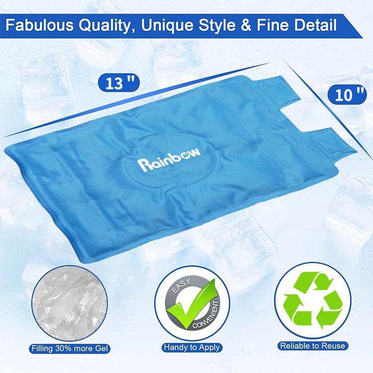 Ceļgala ledspilde ar želejas pildījumu, karstai un aukstai terapijai, 14 gab. komplekts