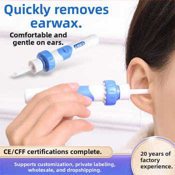 Αυτόματος καθαριστής αυτιών, κουταλάκι αυτιού χωρίς φως, Υλικό ABS, Μάρκα Independent, Συσκευασία 120 τεμάχια