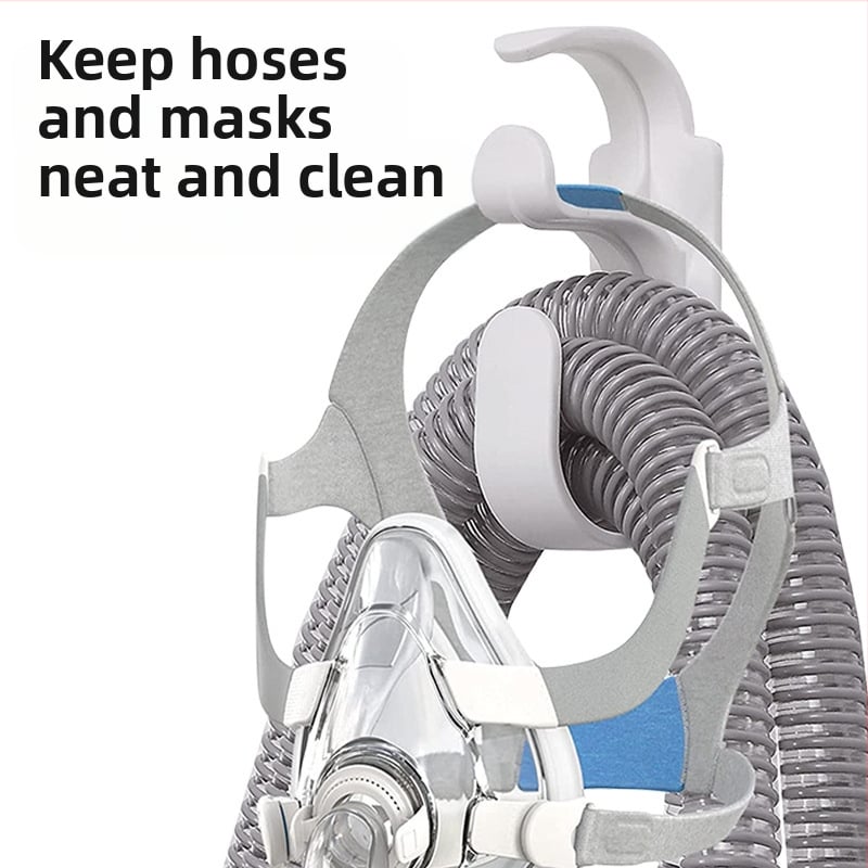 CPAP žarnos laikiklis iš ABS, tipas: pakabinama sagtis; Medžiaga: ABS; Pritaikymo sritis: Medicinos reikmenys