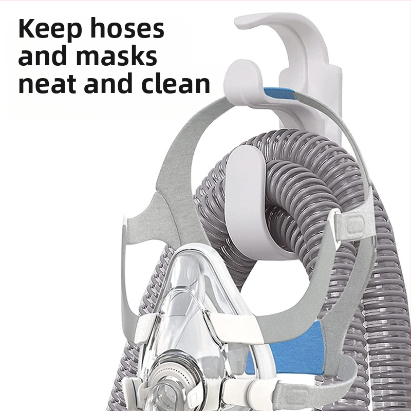 CPAP žarnos laikiklis iš ABS, tipas: pakabinama sagtis; Medžiaga: ABS; Pritaikymo sritis: Medicinos reikmenys