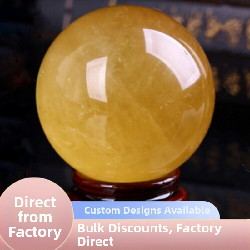 Krištolo rutulys Fengšui papuošalas, geometrijos sfera, krištolo medžiaga, modernus minimalistinis stilius, kilmė Rytų Kinijos jūra